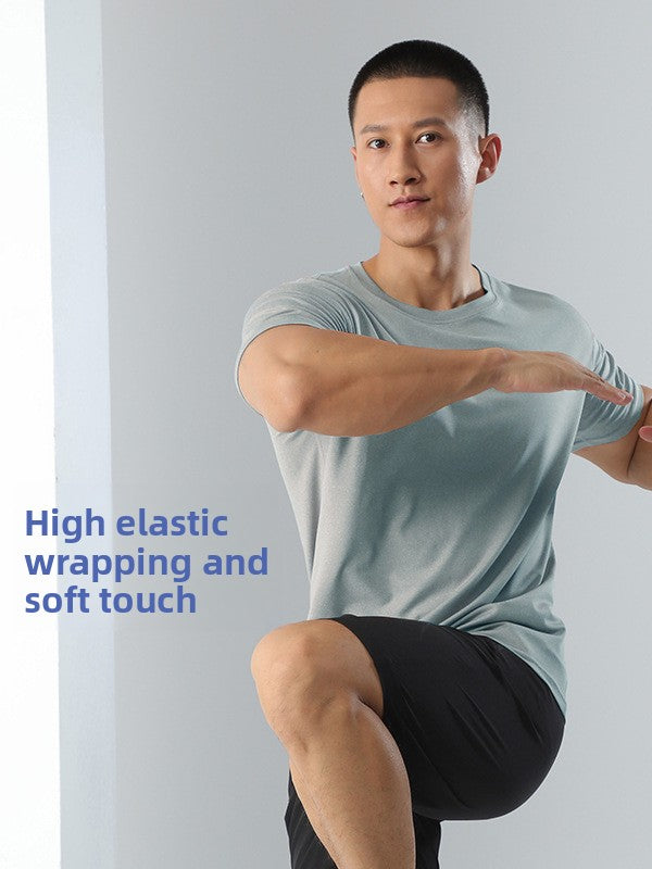 Men's Quick-Dry Sports T-Shirt — Breathable Moisture-Wicking Athletic Gym Running Tee for Men | Lightweight Training Top