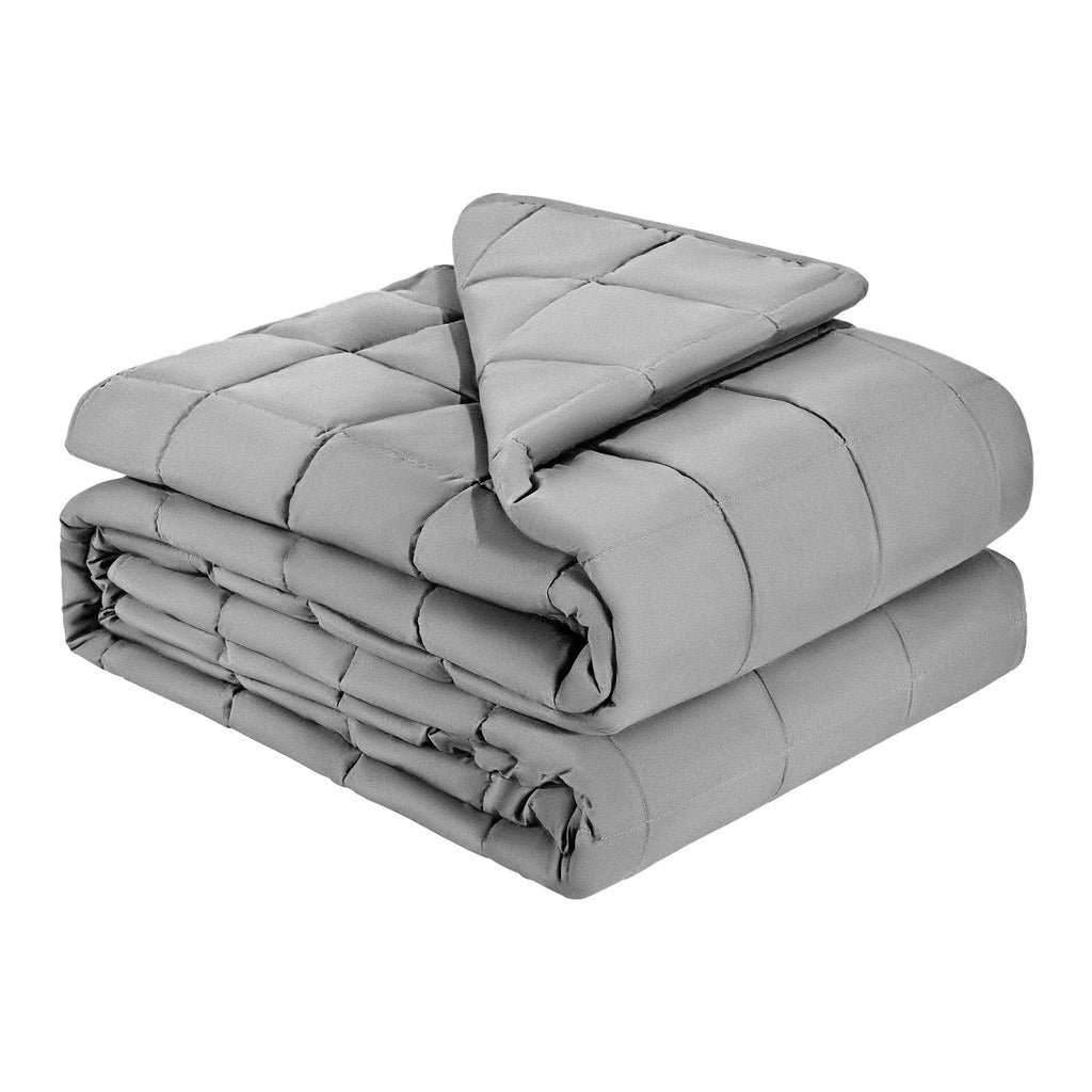 SleepHug 25lb Weighted Blanket – King Size Cooling Comfort (Grey)