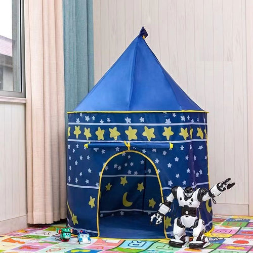 Children's Princess Castle Play Tent — Large Hexagon Kids Playhouse with Star Lights for Girls | Indoor Outdoor Fairy Castle