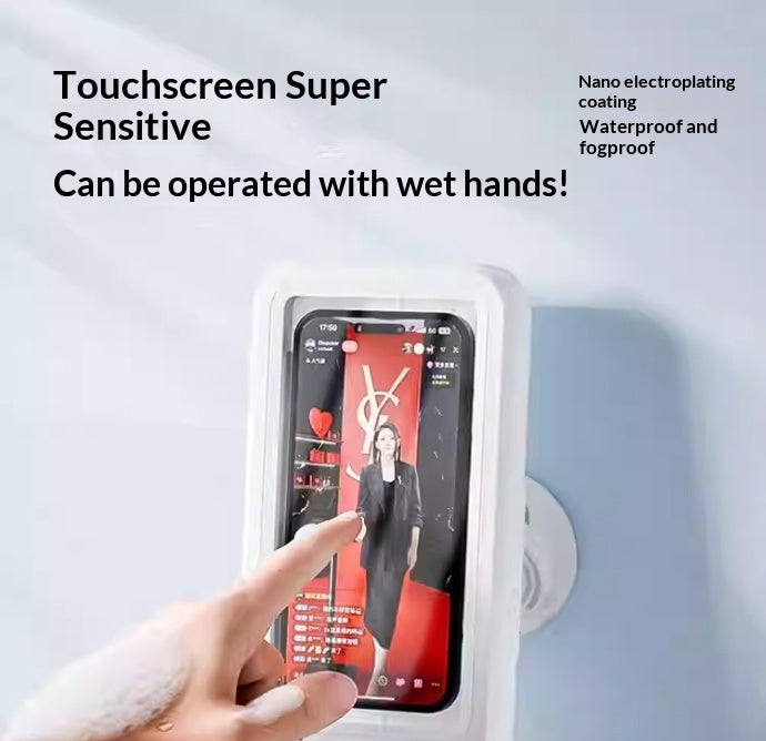 BathBeats Waterproof Phone Box – Bluetooth Speaker & Rotating Holder