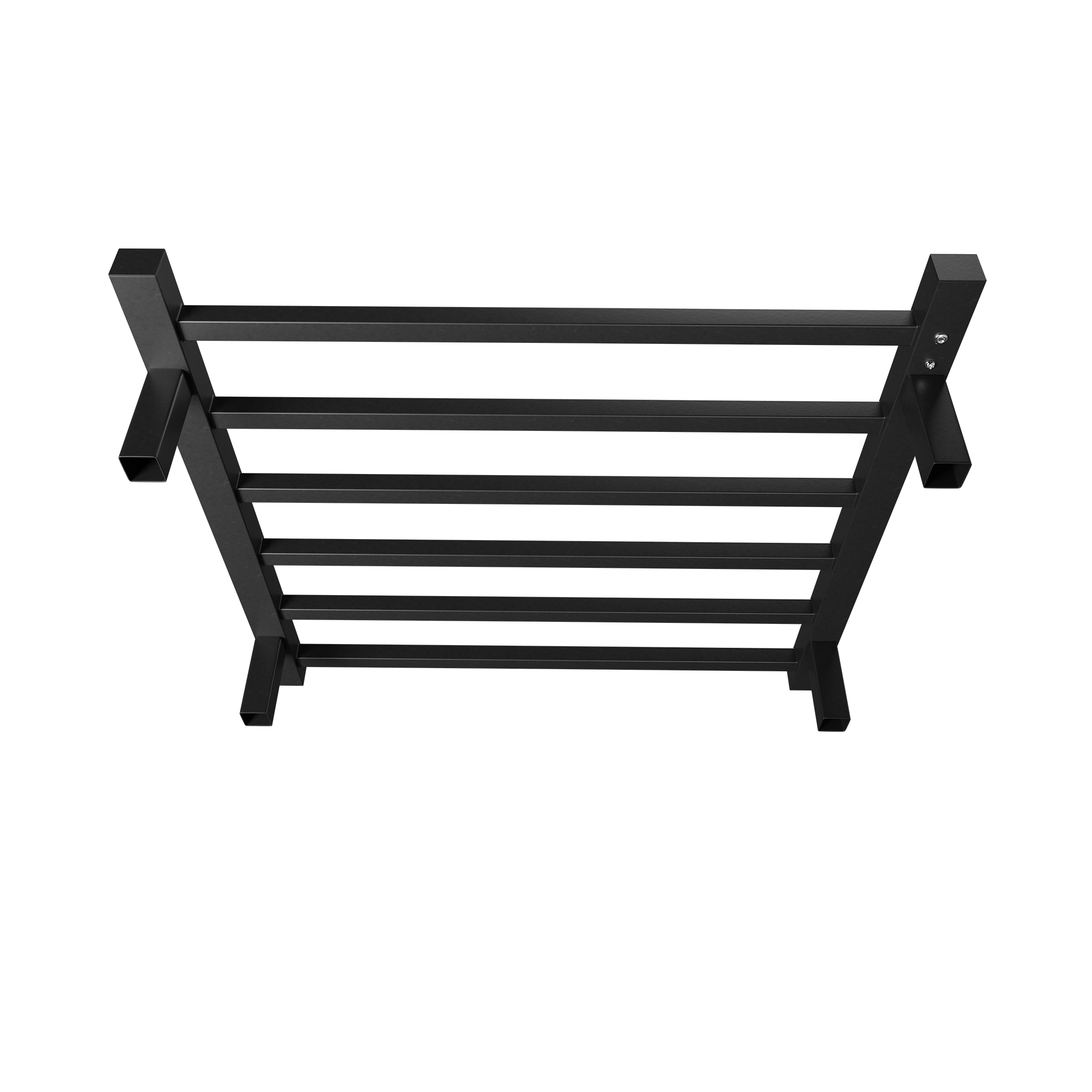 WarmHaven Electric Towel Warmer – 6-Bar Heated Rack (Matte Black)