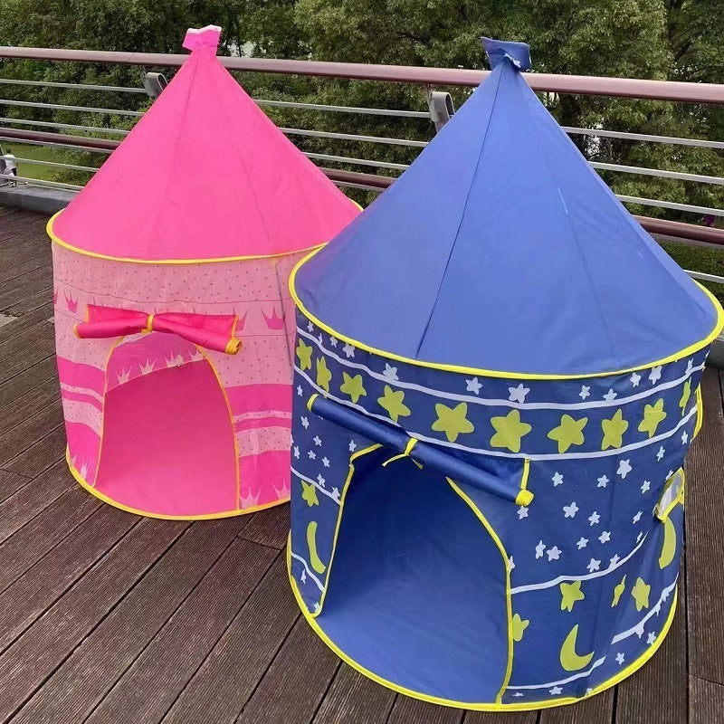 Children's Princess Castle Play Tent — Large Hexagon Kids Playhouse with Star Lights for Girls | Indoor Outdoor Fairy Castle