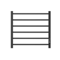 WarmHaven Electric Towel Warmer – 6-Bar Heated Rack (Matte Black)