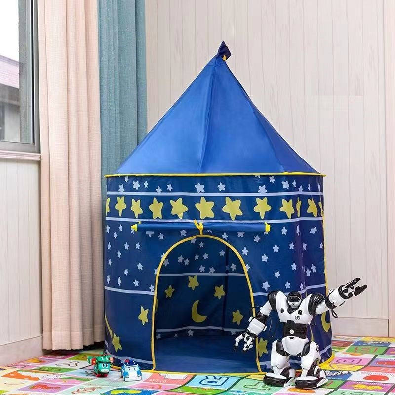 Children's Princess Castle Play Tent — Large Hexagon Kids Playhouse with Star Lights for Girls | Indoor Outdoor Fairy Castle