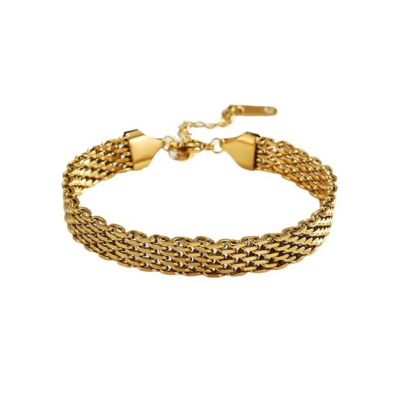GlowLink Chain Bracelet – Gold & Silver Chic Wrist Jewelry