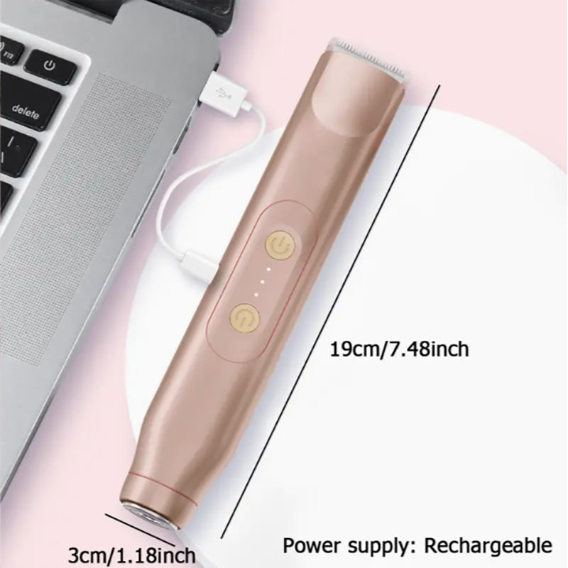 Dual Head Electric Body Shaver for Men — USB Rechargeable Waterproof Wet & Dry Electric Razor for Face Body & Head