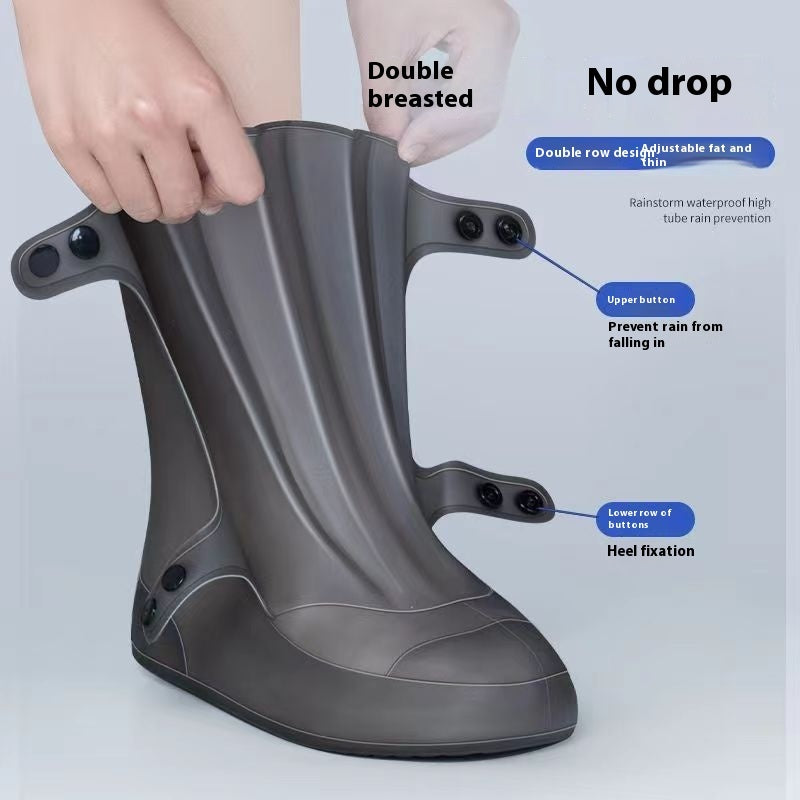 Snow-proof Rainproof And Waterproof Shoe Cover Outdoor Wear-resistant Rain Boots