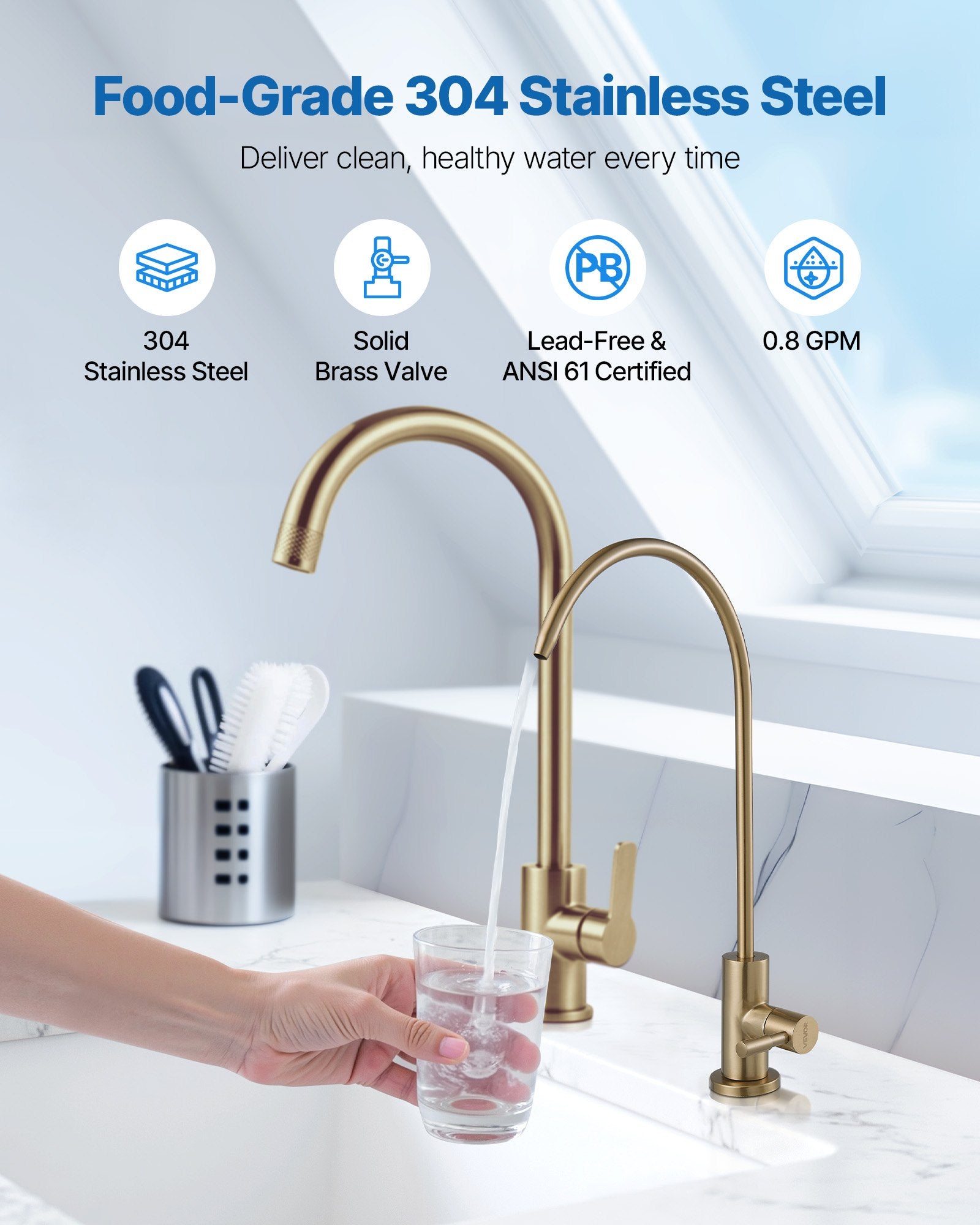 AquaLuxe™ Gold Filter Faucet