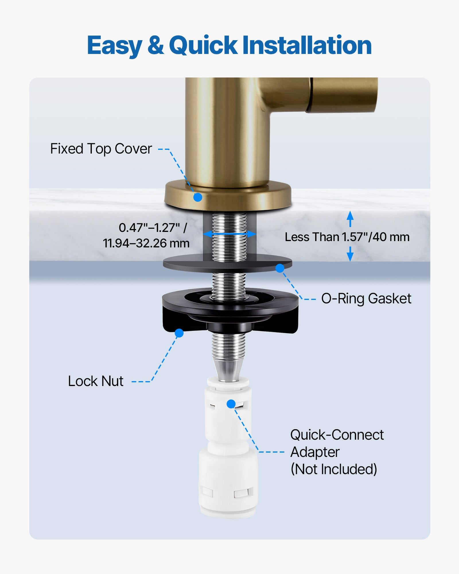 AquaLuxe™ Gold Filter Faucet