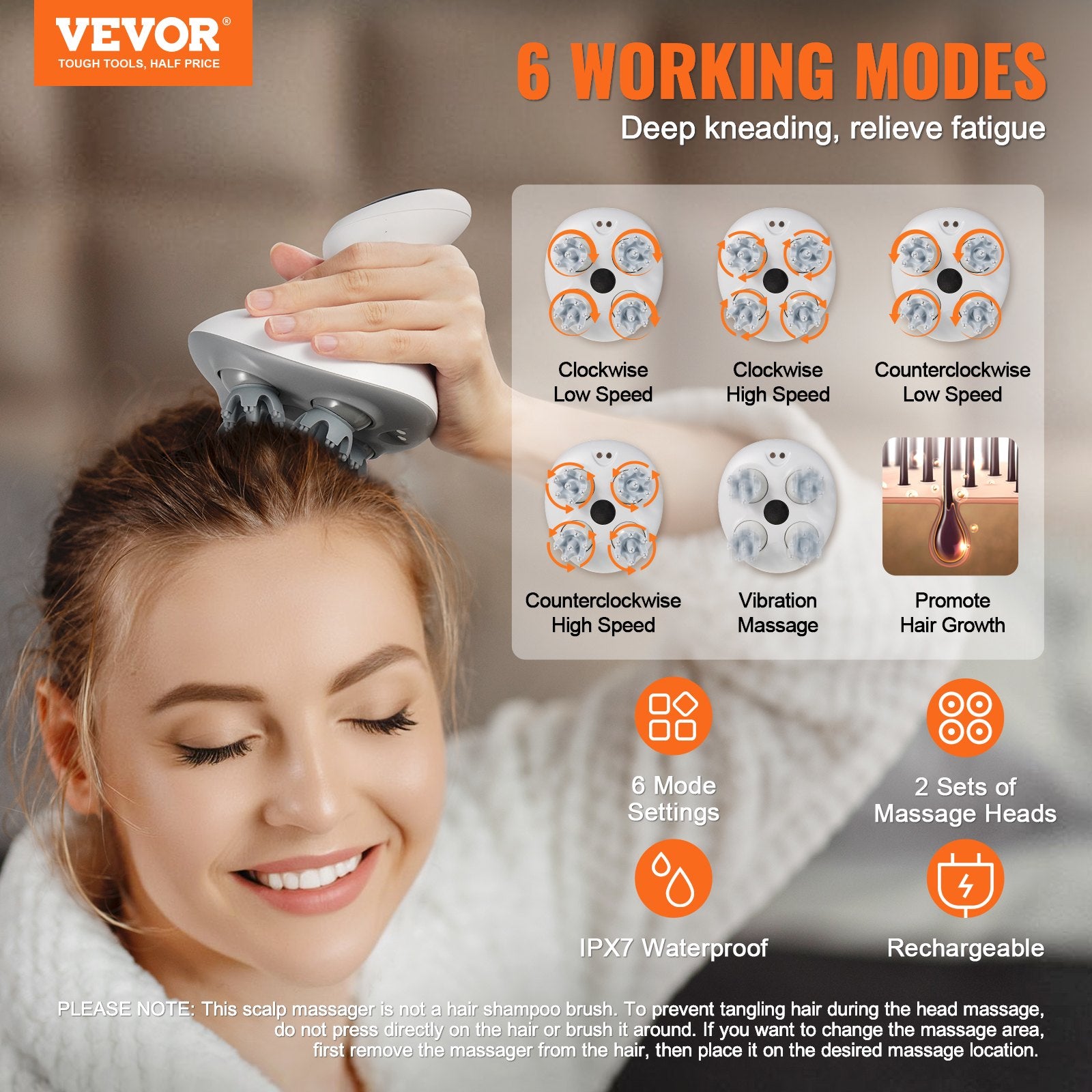 Electric Scalp Massager – Hair Growth & Relaxation Tool
Promotes healthy scalp & relaxing massage in minutes”