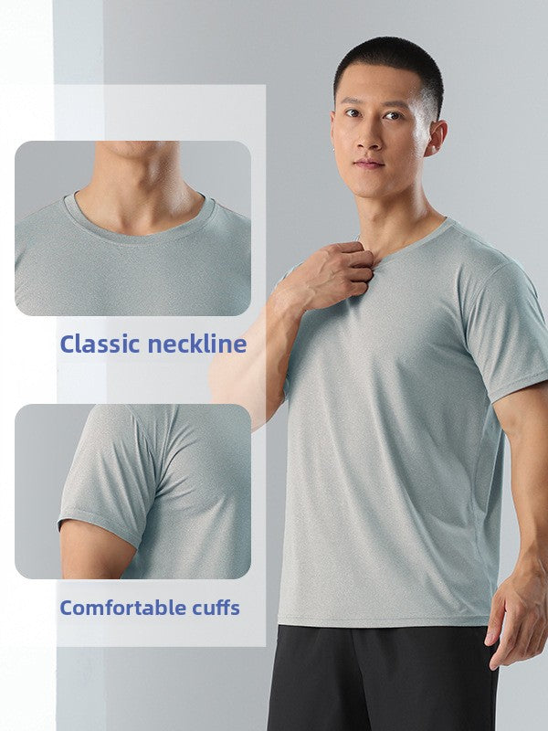 Men's Quick-Dry Sports T-Shirt — Breathable Moisture-Wicking Athletic Gym Running Tee for Men | Lightweight Training Top