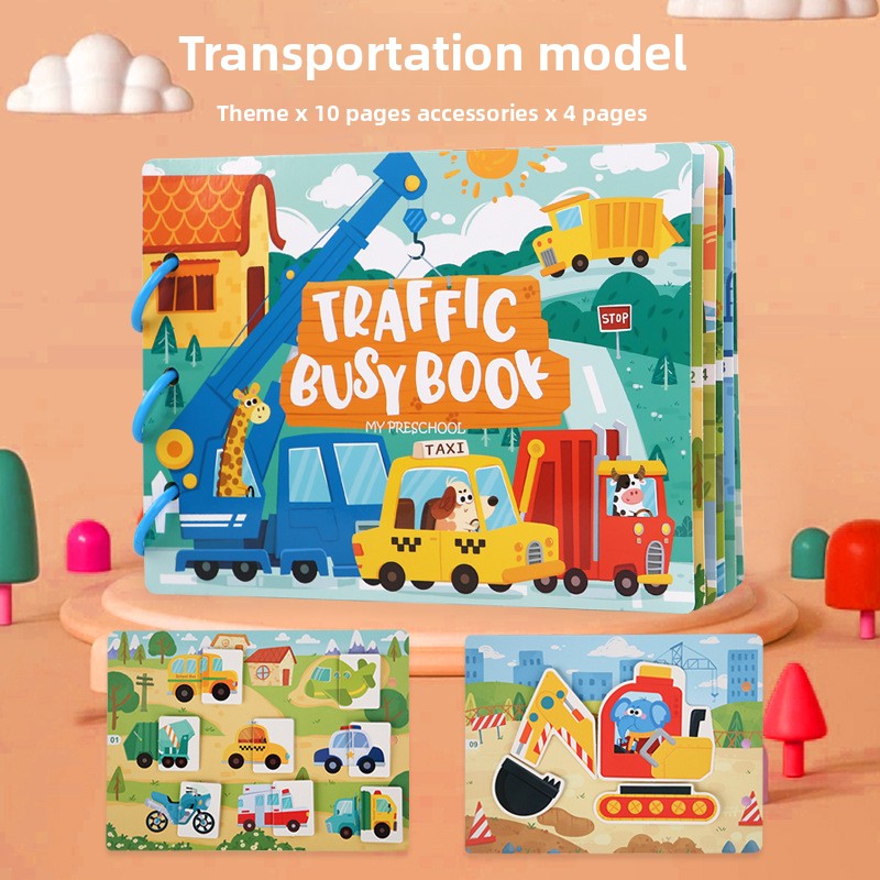 Reusable Sticker Book for Kids — Educational Toddler Activity Book with Removable Stickers for Ages 2-4 3-5 | Screen-Free Travel Toy