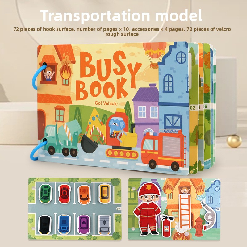 Reusable Sticker Book for Kids — Educational Toddler Activity Book with Removable Stickers for Ages 2-4 3-5 | Screen-Free Travel Toy