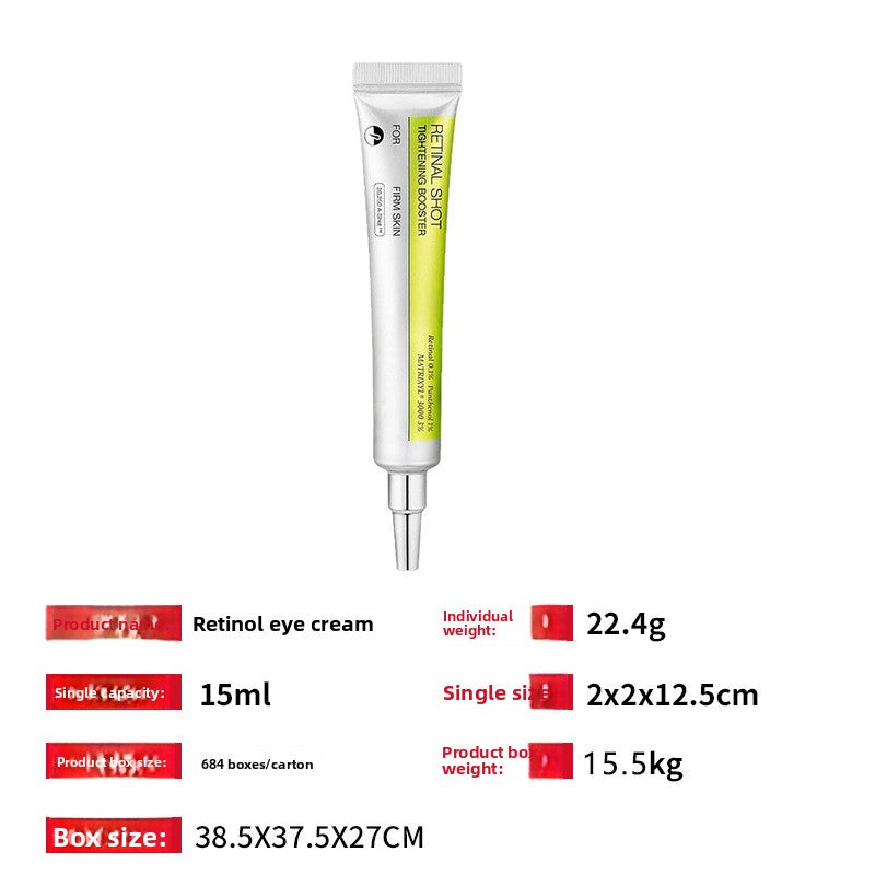 Retinol Eye Cream — Hydrating Brightening Under Eye Cream for Dark Circles Wrinkles & Fine Lines | Anti-Aging Eye Treatment