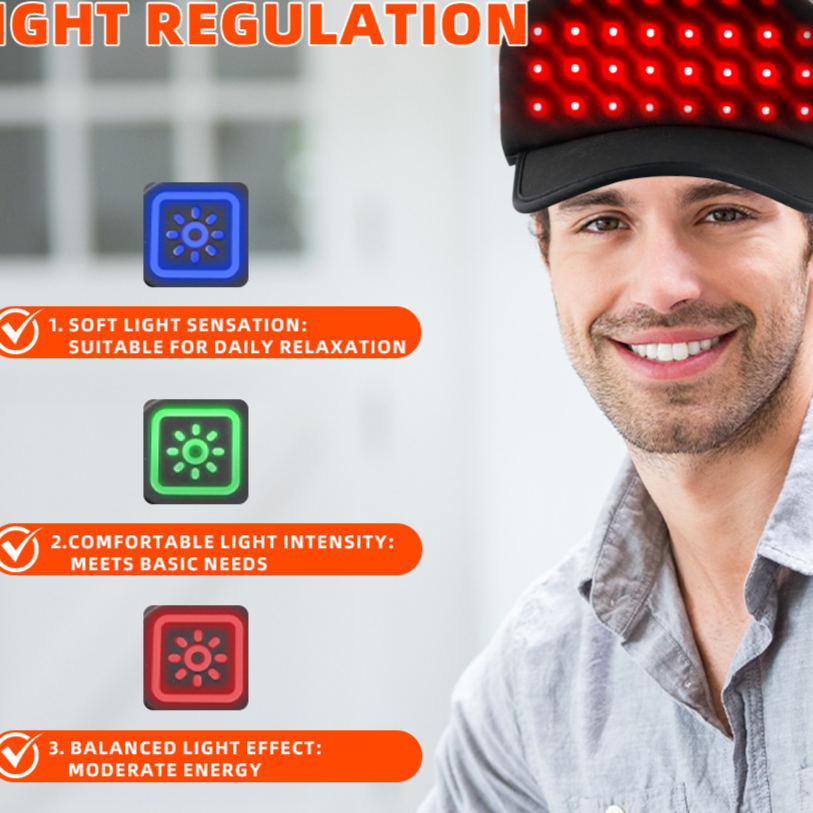 Portable LED Red Light Therapy Hair Growth Cap — 650nm Laser Light Scalp Stimulator for Thinning Hair & Hair Regrowth | Men & Women