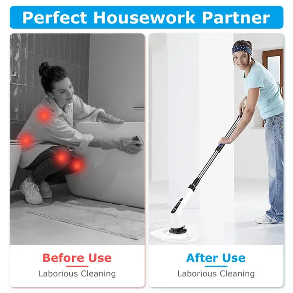 SpinGlow™ Cordless Cleaning Scrubber