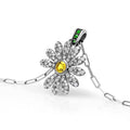 Daisy Diamond Pendant Necklace — Dainty Floral Crystal Pendant Necklace for Women | Elegant Gift Jewellery