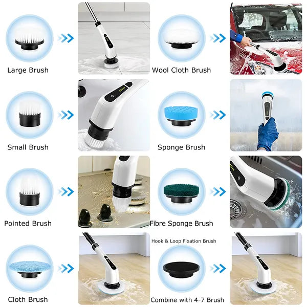 SpinGlow™ Cordless Cleaning Scrubber