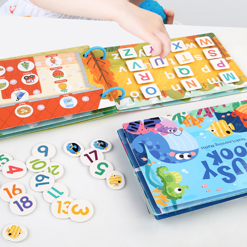 Reusable Sticker Book for Kids — Educational Toddler Activity Book with Removable Stickers for Ages 2-4 3-5 | Screen-Free Travel Toy