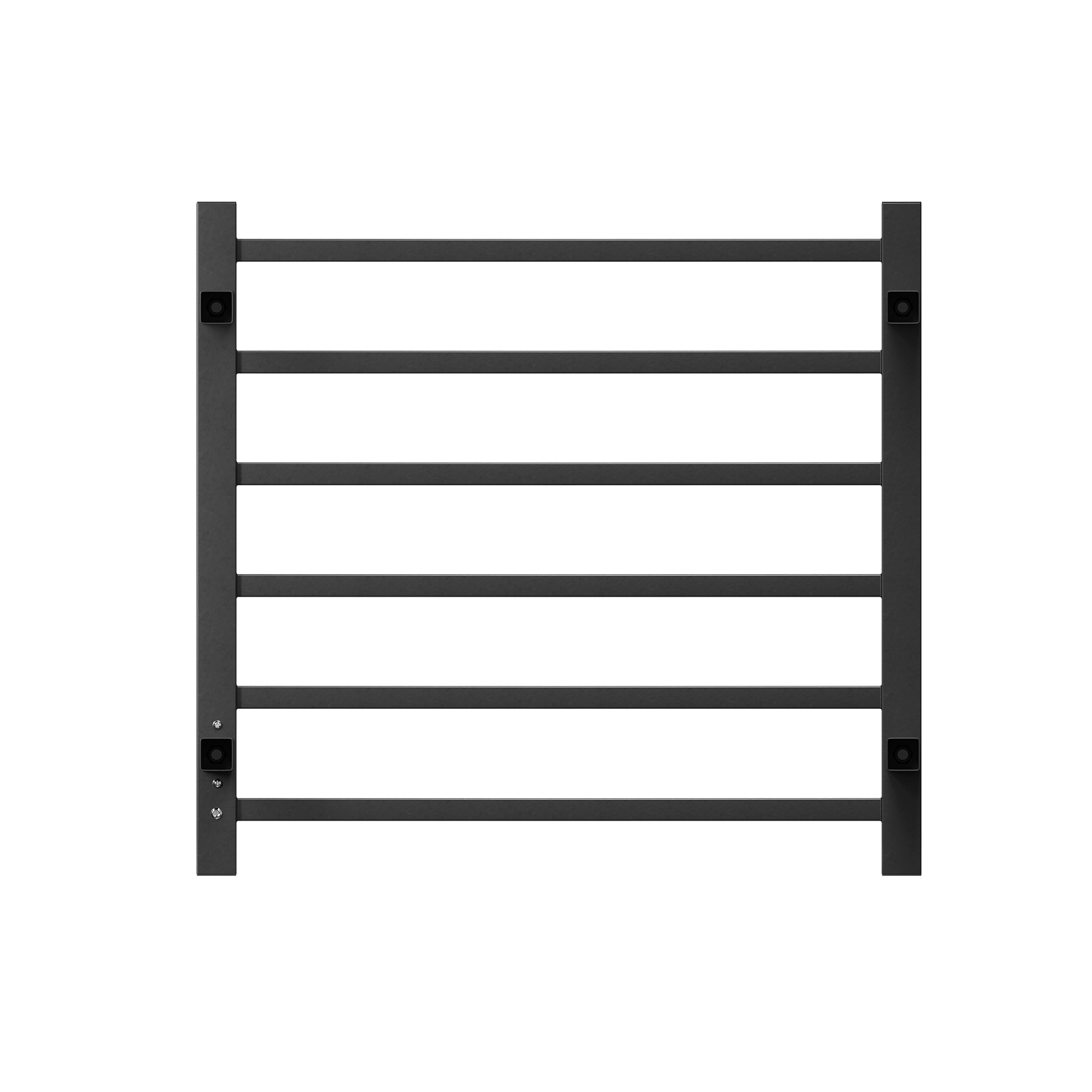 WarmHaven Electric Towel Warmer – 6-Bar Heated Rack (Matte Black)