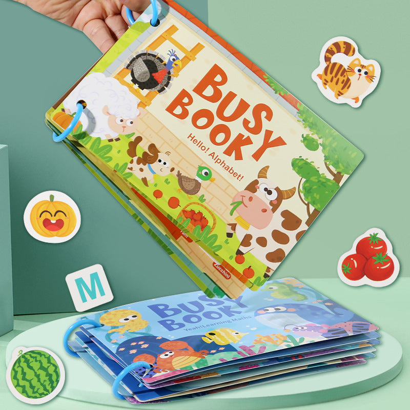 Reusable Sticker Book for Kids — Educational Toddler Activity Book with Removable Stickers for Ages 2-4 3-5 | Screen-Free Travel Toy