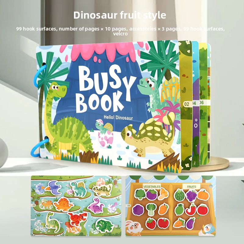 Reusable Sticker Book for Kids — Educational Toddler Activity Book with Removable Stickers for Ages 2-4 3-5 | Screen-Free Travel Toy