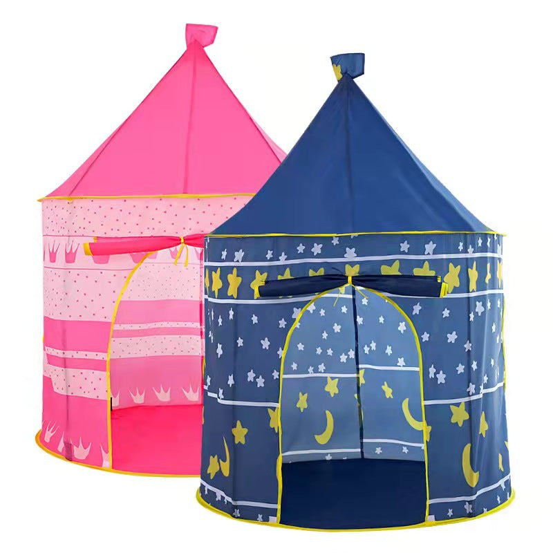 Children's Princess Castle Play Tent — Large Hexagon Kids Playhouse with Star Lights for Girls | Indoor Outdoor Fairy Castle