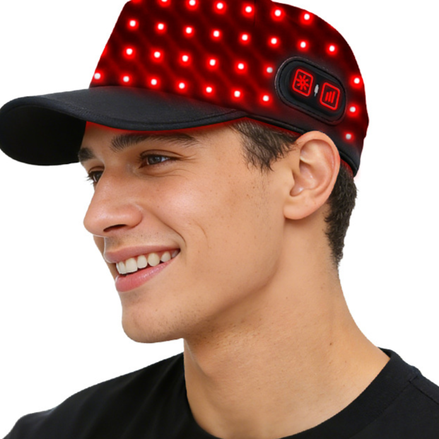 Portable LED Red Light Therapy Hair Growth Cap — 650nm Laser Light Scalp Stimulator for Thinning Hair & Hair Regrowth | Men & Women