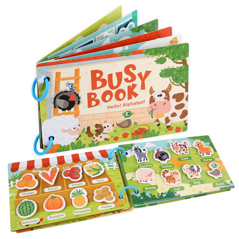 Reusable Sticker Book for Kids — Educational Toddler Activity Book with Removable Stickers for Ages 2-4 3-5 | Screen-Free Travel Toy