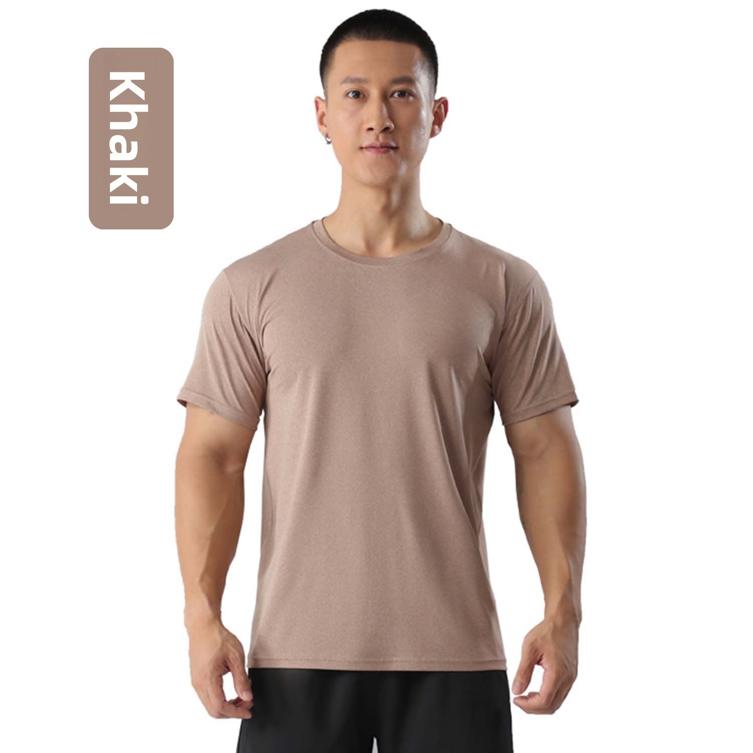Men's Quick-Dry Sports T-Shirt — Breathable Moisture-Wicking Athletic Gym Running Tee for Men | Lightweight Training Top