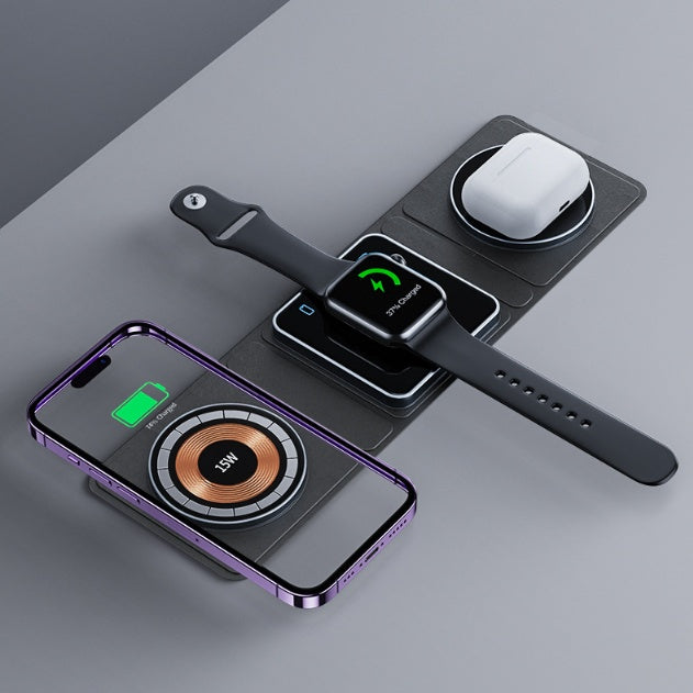 CrystalCharge™ 3-in-1 Wireless Station