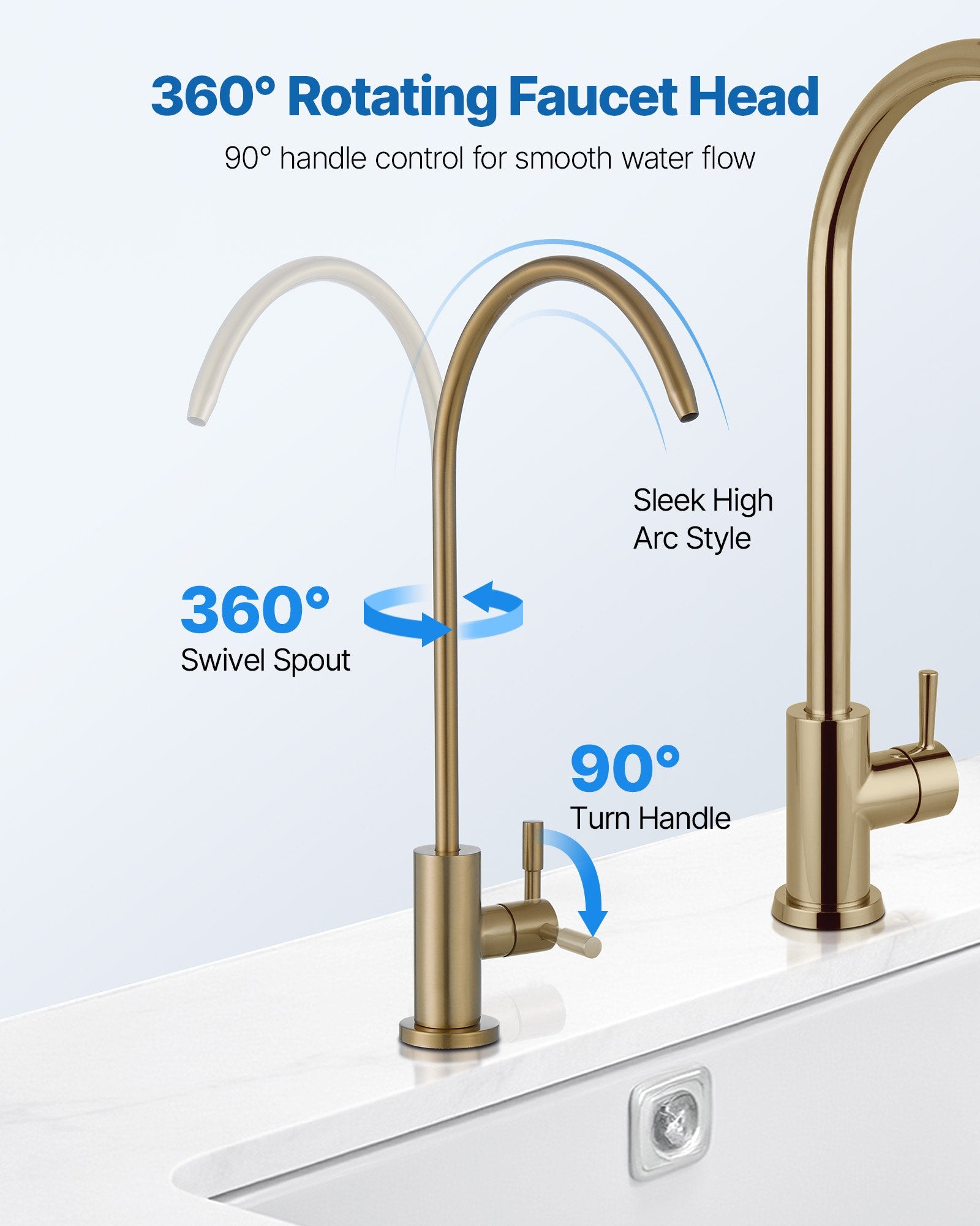 AquaLuxe™ Gold Filter Faucet