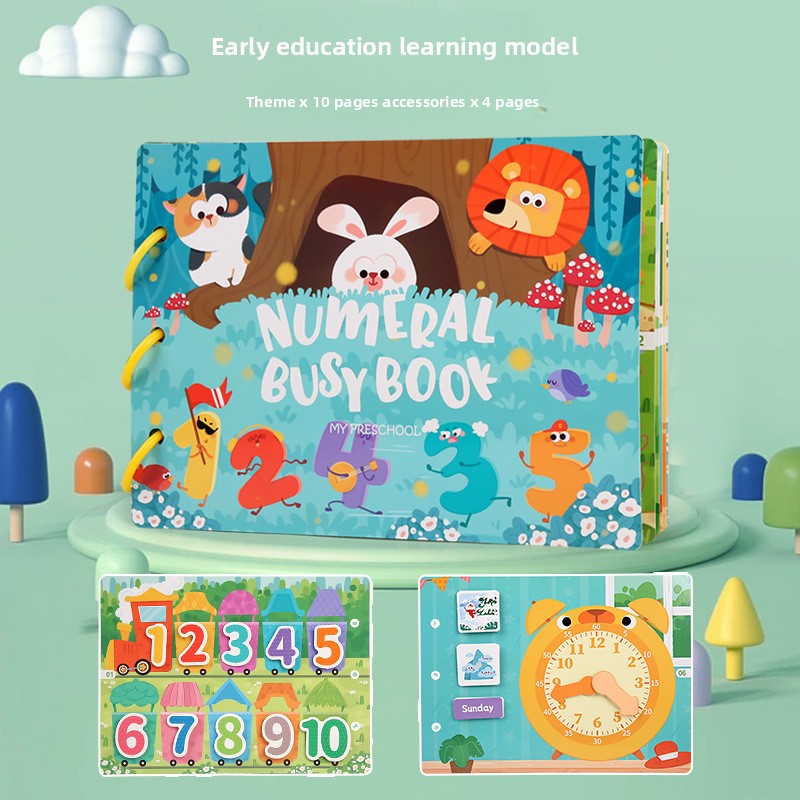 Reusable Sticker Book for Kids — Educational Toddler Activity Book with Removable Stickers for Ages 2-4 3-5 | Screen-Free Travel Toy