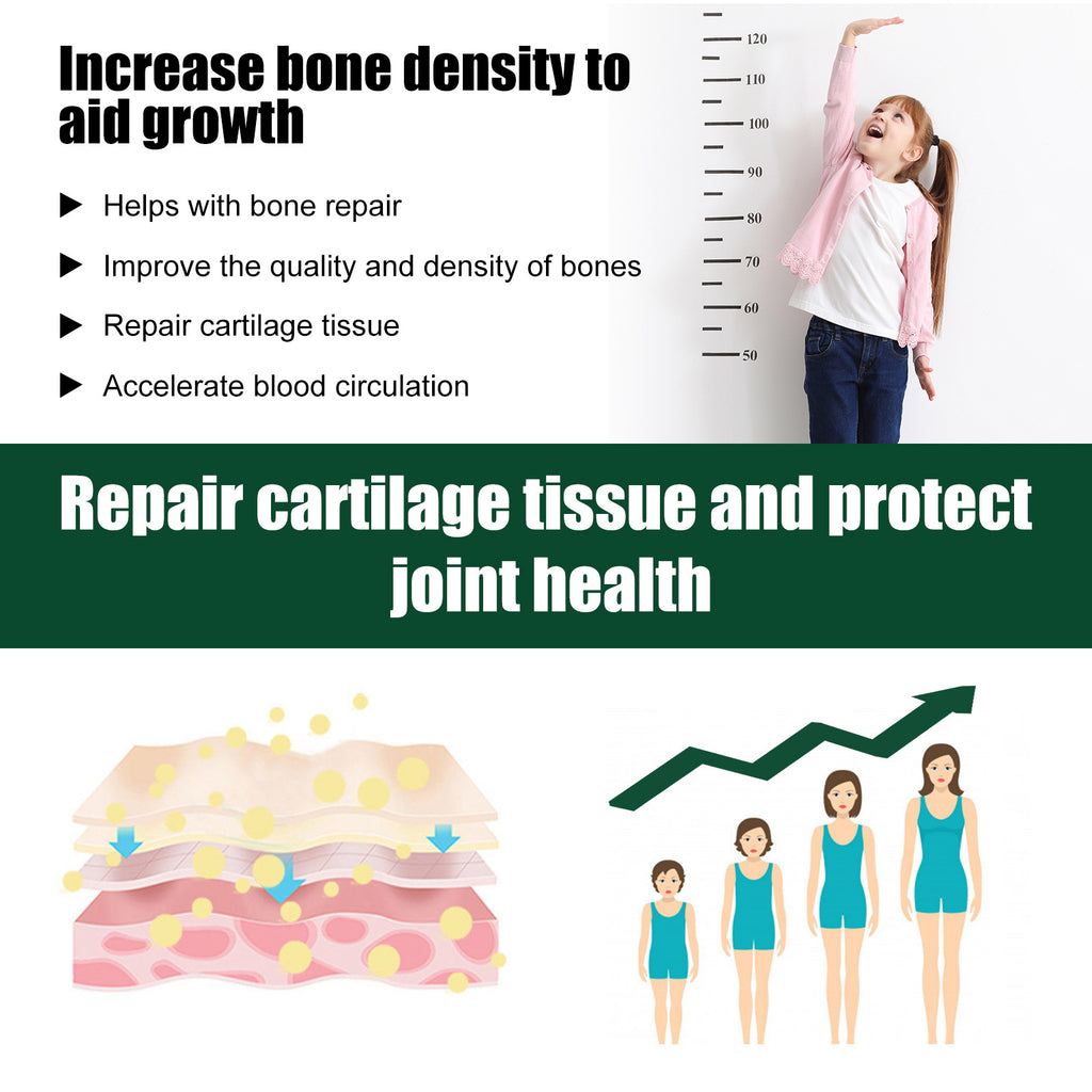 Height Boosting Essential Oil — Natural Herbal Growth Massage Oil for Kids & Teens | Bone Health & Growth Support